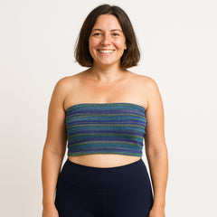Woven Cotton Bandeau Boob Tube Top