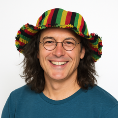 Wide Brim Rasta Cotton Hat