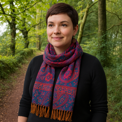 Paisley Fleece Scarf