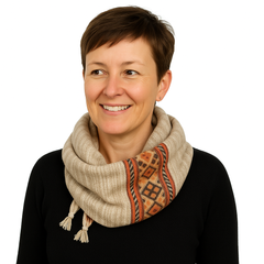 Blended Striped Fleece Scarf