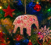 Hand Painted Festive Elephant