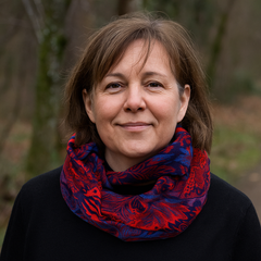 Flower Pattern Fleece Scarf