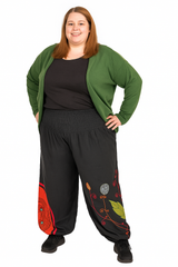 Hippy Flower Pattern Cotton "Hannah" Trousers