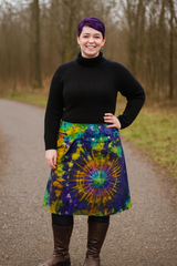 Tie Dye Cotton Popper Skirt