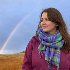 Striped Fleece Scarf