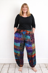Tie Dye Patchwork Trousers