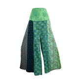 Wide Leg Patchwork Trousers