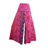 Wide Leg Patchwork Trousers