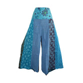 Wide Leg Patchwork Trousers
