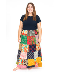 Patchwork Cotton Skirt