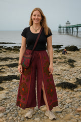 Embroidered Fisherman Style Trousers