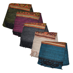 Blended Striped Fleece Scarf