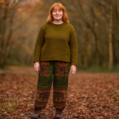 Acrylic Fleece Elephant Harem Trousers