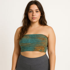 Woven Cotton Bandeau Boob Tube Top