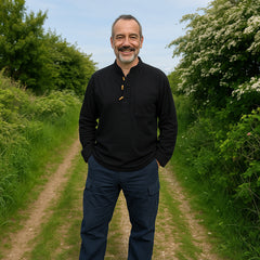 Plain Cotton Collarless Shirt