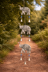 Long Metal Elephant Hanging String