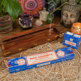 Nag Champa Incense and Elephant Burner Gift Set