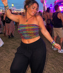 Woven Cotton Bandeau Boob Tube Top