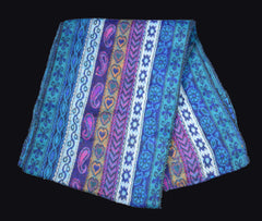 Paisley Stripe Pattern Fleece Scarf