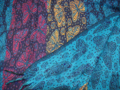 Butterfly Pattern Fleece Blanket Shawl