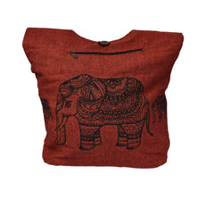 Elephant Print Sadhu Monk Bag