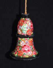 Set of 4 Large Fair Trade Hand-Painted Christmas Hanging Bells
