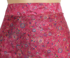 Tea Calf Length Sari Silk Wrap Skirt 58"