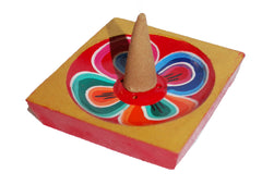 Square Flower Incense Holder