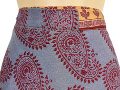 Knee Length Sari Silk Wrap Skirt 48"
