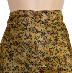 Tea Calf Length Sari Silk Wrap Skirt 68"