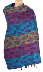 Butterfly Pattern Fleece Blanket Shawl