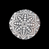 Indian Wood Printing Block - Snowflake (7cm)