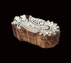 Indian Wood Printing Block - Flower (8x4cm)