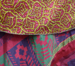 Long Sari Silk Wrap Skirt S 44"