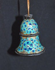 Set of 4 Small Fair Trade Hand-Painted Christmas Hanging Bells