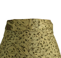 Tea Calf Length Sari Silk Wrap Skirt 60"