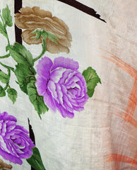 Long Sari Silk Wrap Skirt S 44"