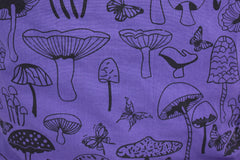 Mushroom Print Cotton Monk Bag