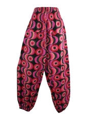 Geometric Print Cotton Harems