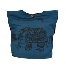 Elephant Print Sadhu Monk Bag