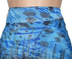 Knee Length Sari Silk Wrap Skirt 62"
