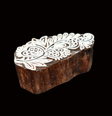 Indian Wood Printing Block - Flower (8x4cm)