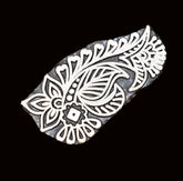 Indian Wood Printing Block - Flower (8x4cm)
