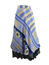 Sari Silk Wrap Skirt XL 66"