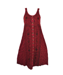 Derora Embroidered Viscose Dress