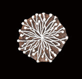 Indian Wood Printing Block - Flower (5.5cm)