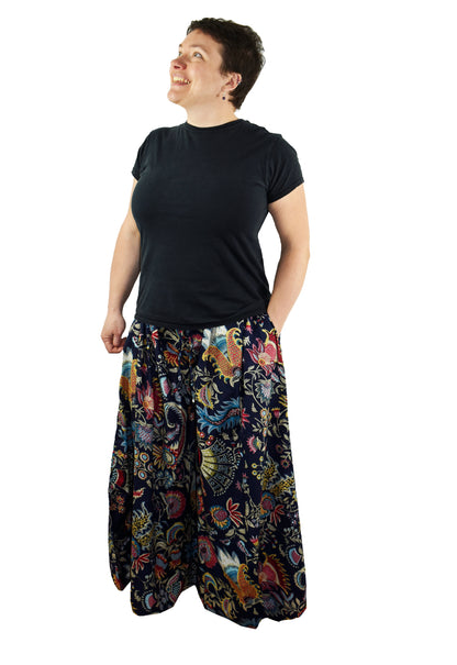 Indian Printed Cotton Palazzo Trousers