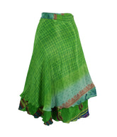 Tea Calf Length Sari Silk Wrap Skirt 50"