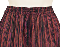 Striped Cotton Cargo Shorts