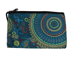 Large Printed Cotton Purse Pencil Case